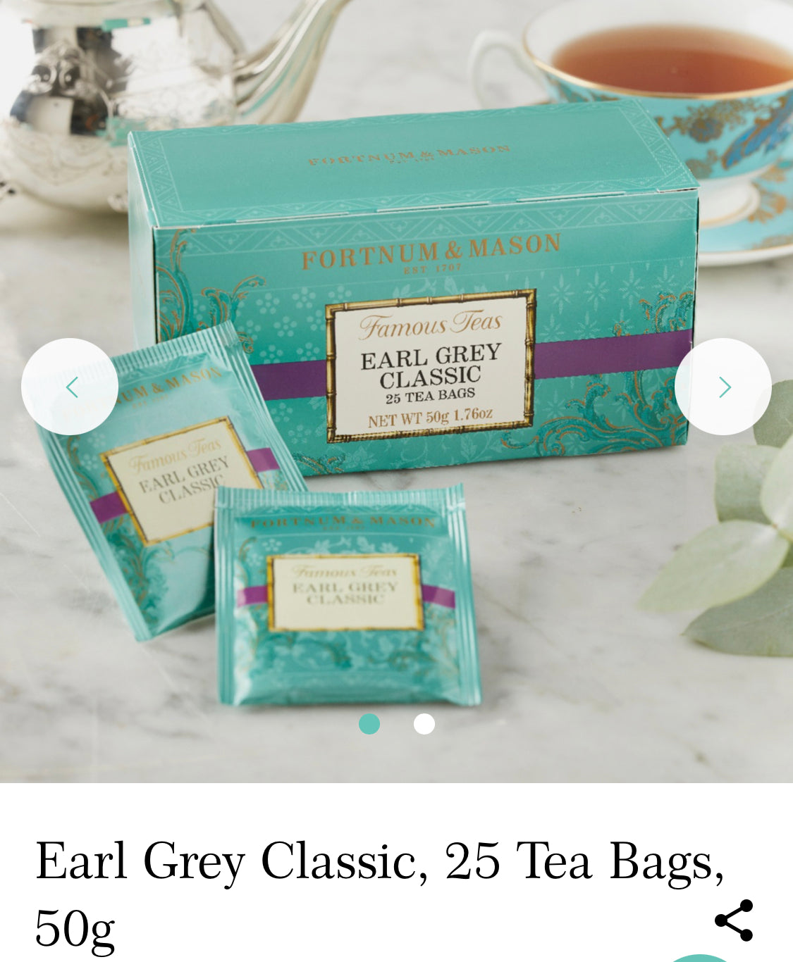 Earl Grey Tea (Box-25s)